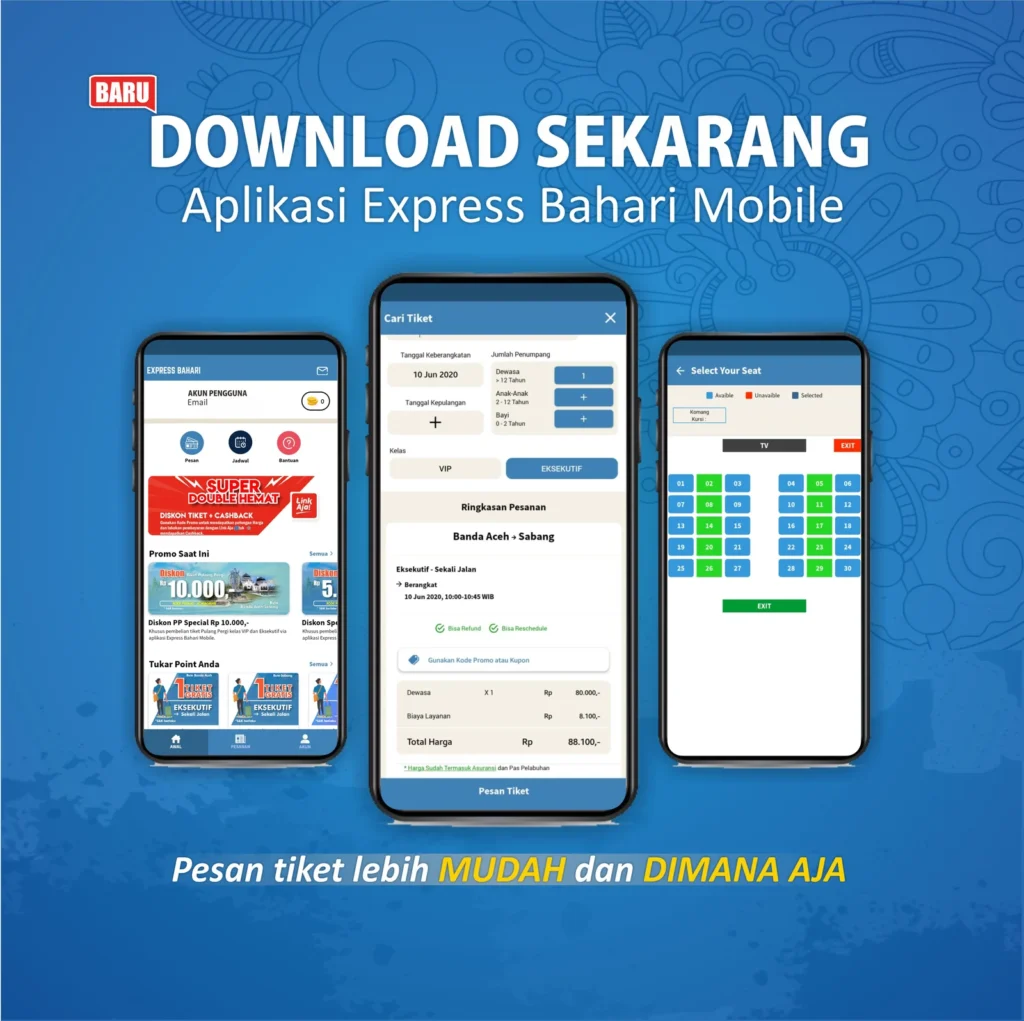 Cara pesan tiket kapal ke Sabang