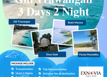 Paket Tour Lombok 3 Hari 2 Malam