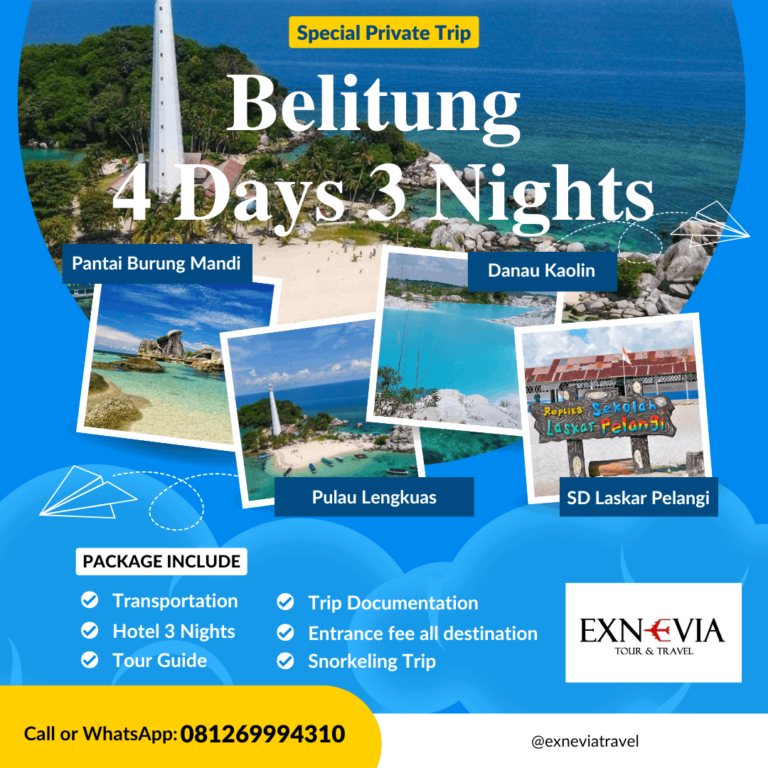 Paket Tour Belitung 4 Hari 3 Malam